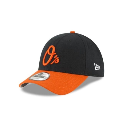 Black Baltimore Orioles Hat - New Era MLB The League 9FORTY Adjustable Caps USA3594126